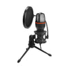 CLiPtec RGB USB Condenser Microphone with Popping-Filter & Anti-Shock Tripod BMM620