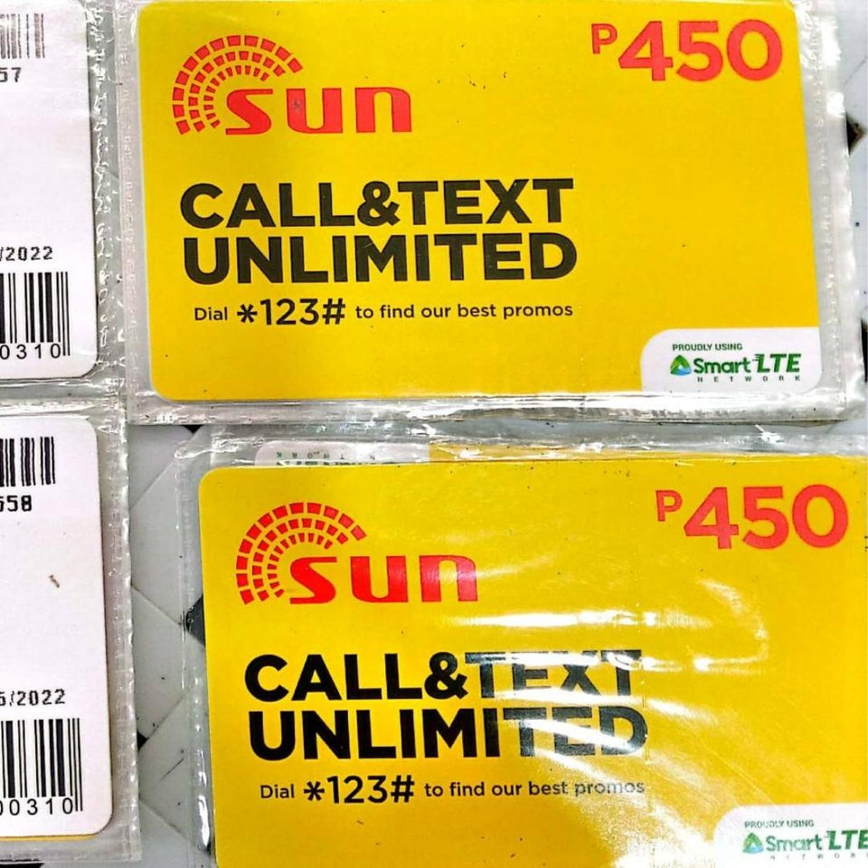 Sun Call & Text Unlimited Sim
