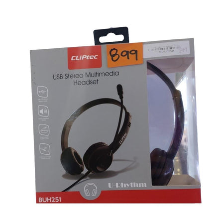 CLiPtec BUH251 USB Stereo Multimedia Headset