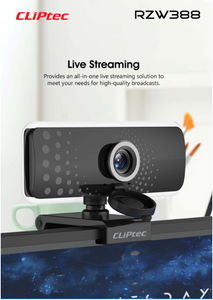 CLiPtec RZW388 1080P Full HD Wide-Angle Webcam – Hallo